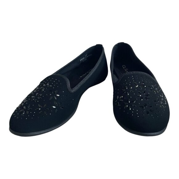 CL by Chinese Laundry Black Sparkle Loafers Womens Size 9.5 Excellent Condition - Picture 3 of 7